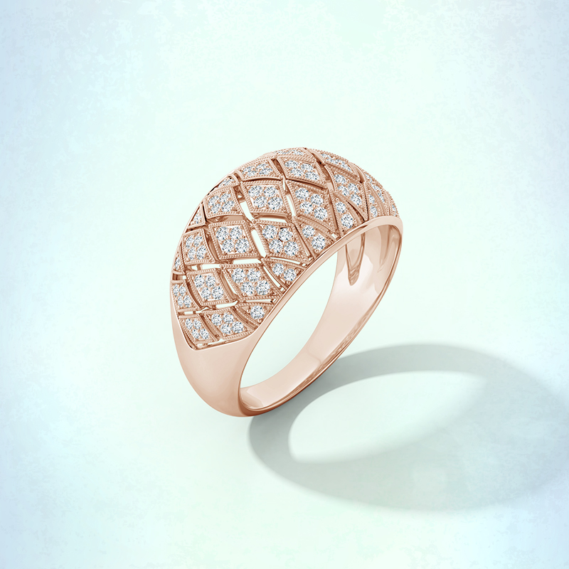 Vintage Inspired Jewelry that You Must Own! Art-Deco-Era-art-deco-inspired-pave-set-diamond-rhombus-motif-ring