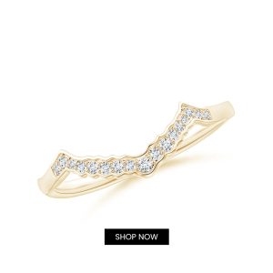 lab grown aeon vintage style diamond contour wedding ring